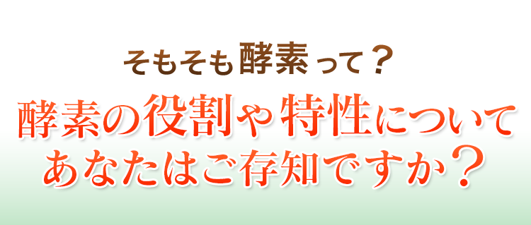 そもそも酵素って？酸素の役割や特性についてあなたはご存知ですか？