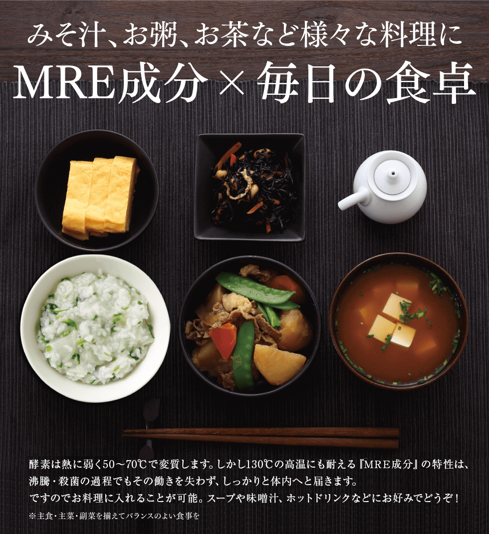 MRE成分×毎日の食卓